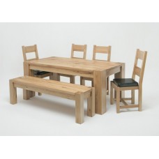 Linc 1.8M Solid Oak Table